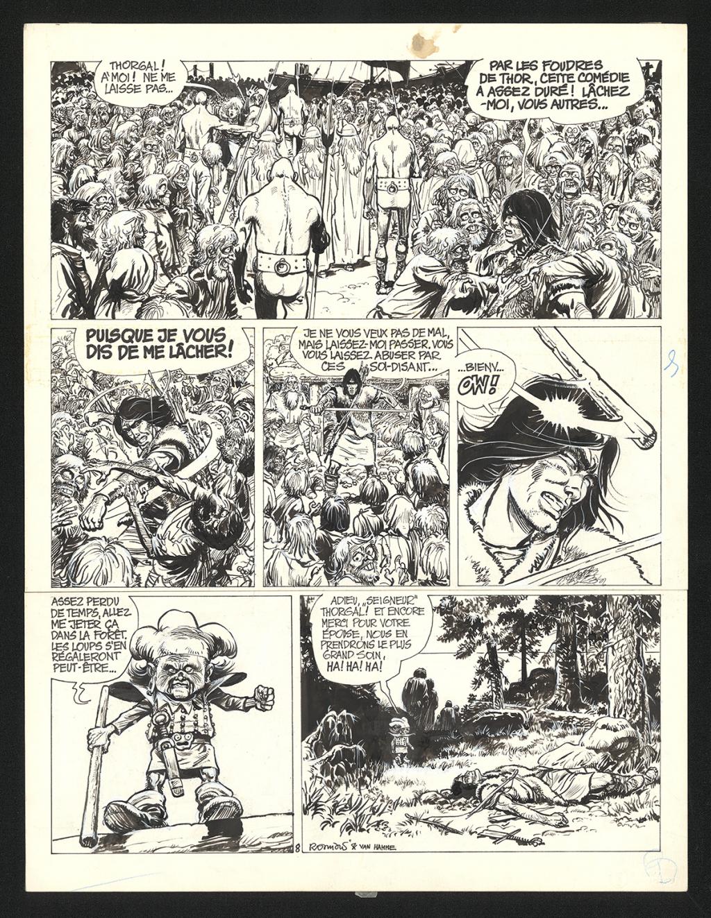 Planche originale n°8 - Grzegorz Rosinski - Encre de Chine sur papier - 5983