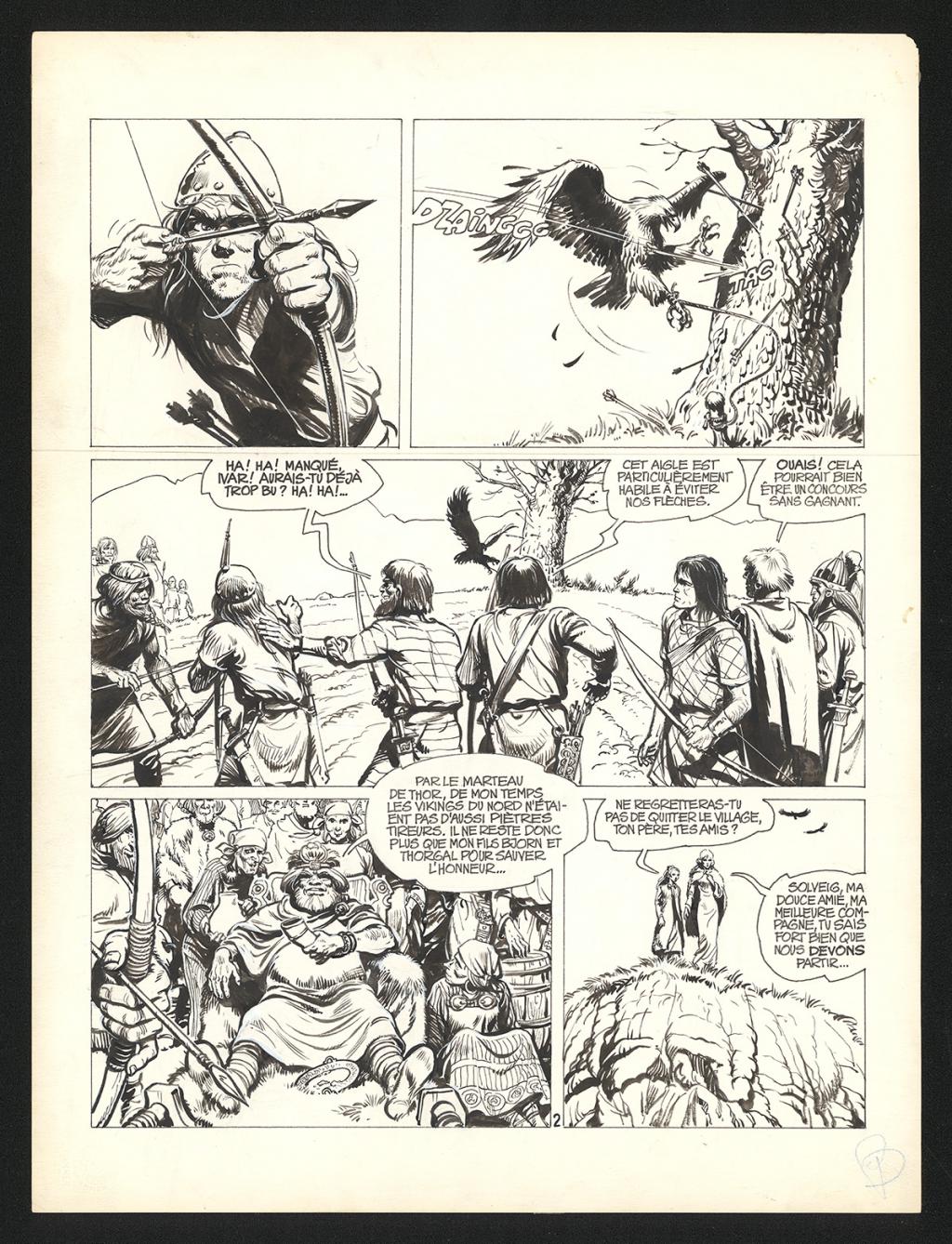 Planche originale n°2 - Grzegorz Rosinski - Encre de Chine sur papier - 5981