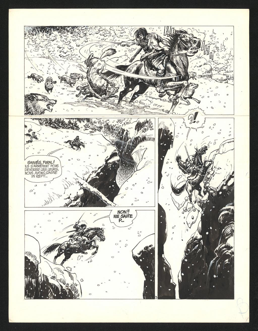 Planche originale n°3 - Grzegorz Rosinski - Encre de Chine sur papier - 5980