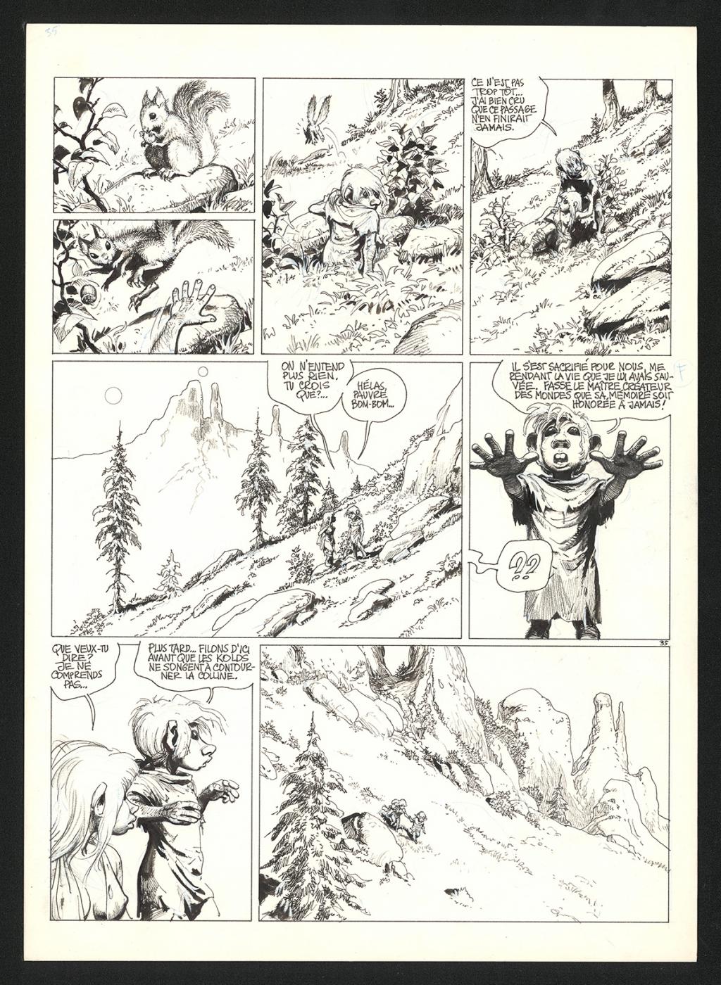 Planche originale n°35 - Grzegorz Rosinski - Encre de Chine sur carton fort  - 5978