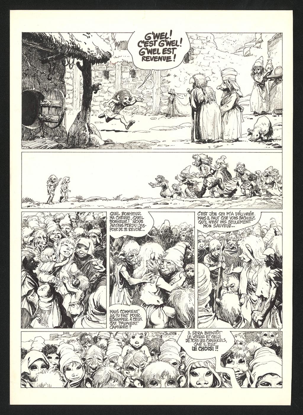 Planche originale n°41 - Grzegorz Rosinski - Encre de Chine sur papier - 5977