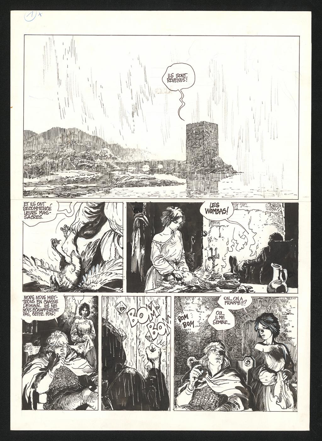 Planche originale n°1 - Grzegorz Rosinski - Encre de Chine sur papier - 5997