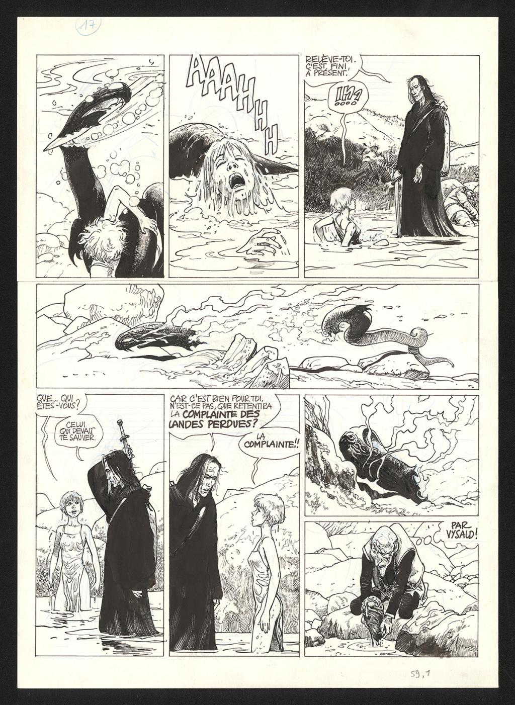 Planche originale n°17 - Grzegorz Rosinski - Encre de Chine sur papier - 5996