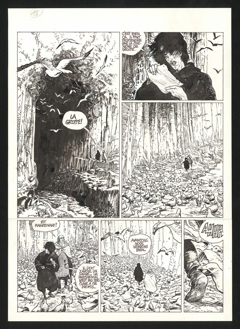 Planche originale n°15 - Grzegorz Rosinski - Encre de Chine sur papier - 5993