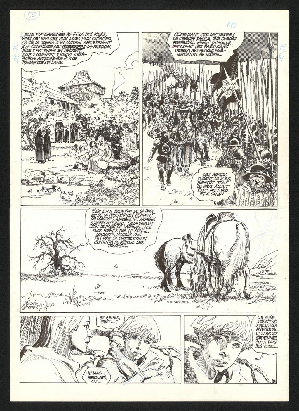 Planche originale n°50 - Grzegorz Rosinski - Encre de Chine sur papier - 6003