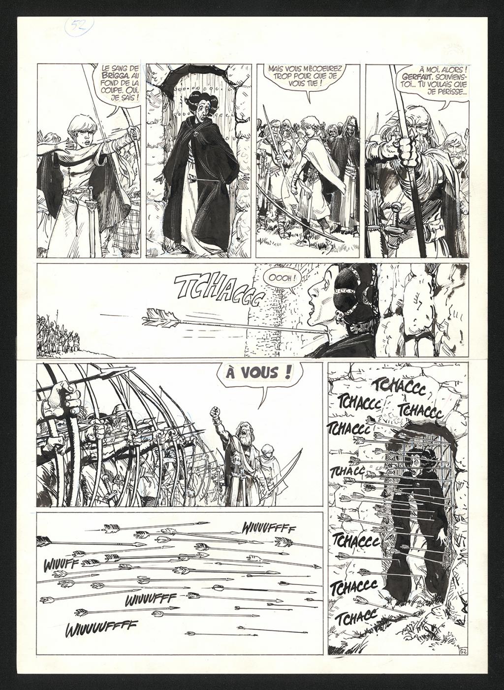 Planche originale n°52 - Grzegorz Rosinski - Encre de Chine sur papier - 6055