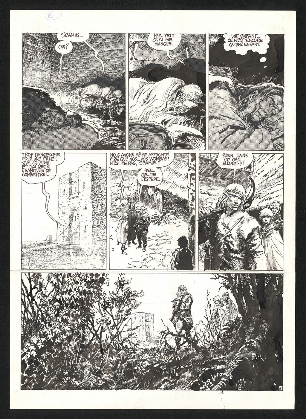 Planche originale n°6 - Grzegorz Rosinski - Encre de Chine sur papier - 6056