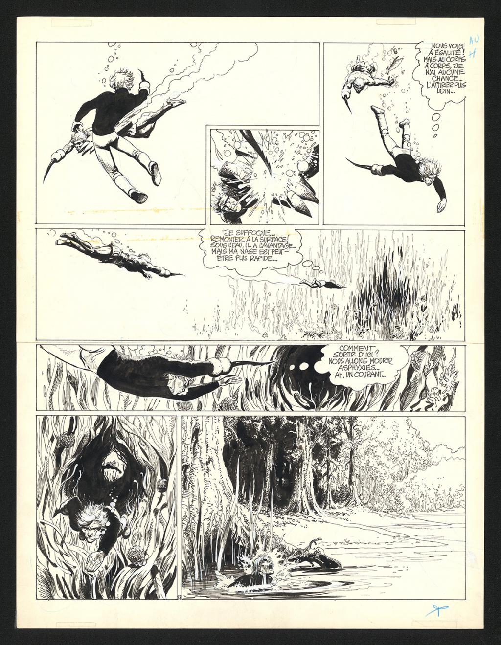 Planche originale n°27 - Grzegorz Rosinski - Encre de Chine sur papier - 6020