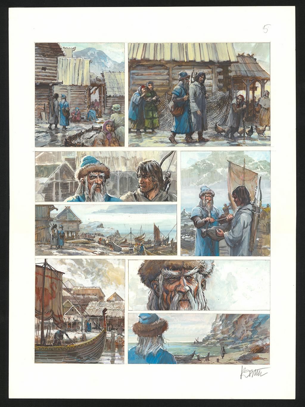 Planche originale n°5 - Grzegorz Rosinski - Technique mixte - 5899