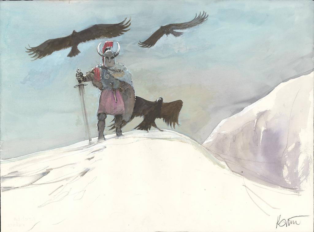 Illustration originale - Grzegorz Rosinski - Technique mixte - 6014