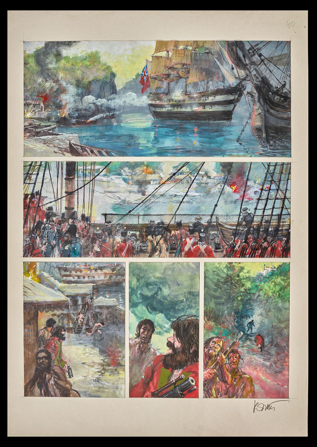 Planche originale 40 - Grzegorz Rosinski - Technique mixte - 6057