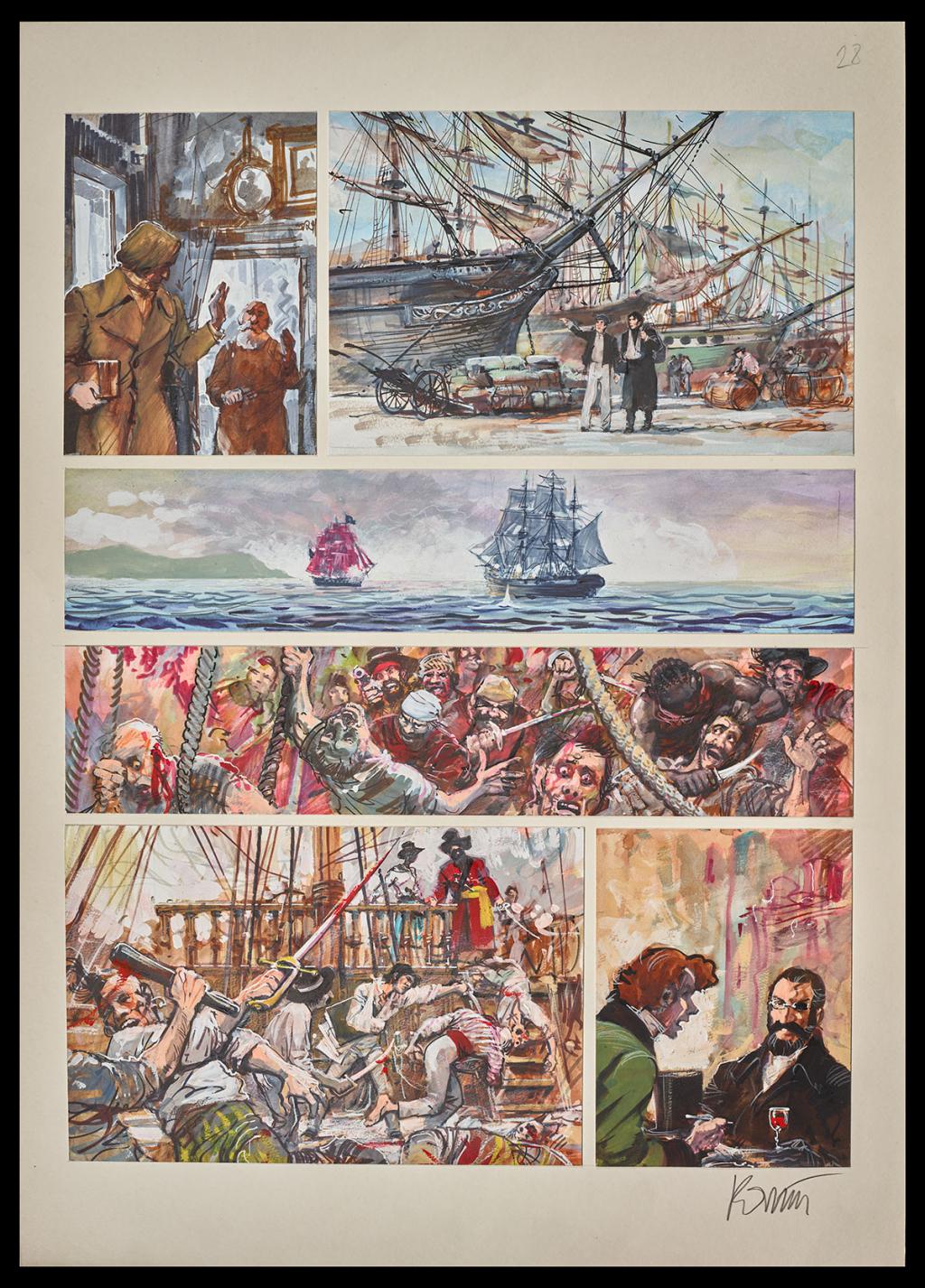 Planche originale 28 - Grzegorz Rosinski - Technique mixte - 6053