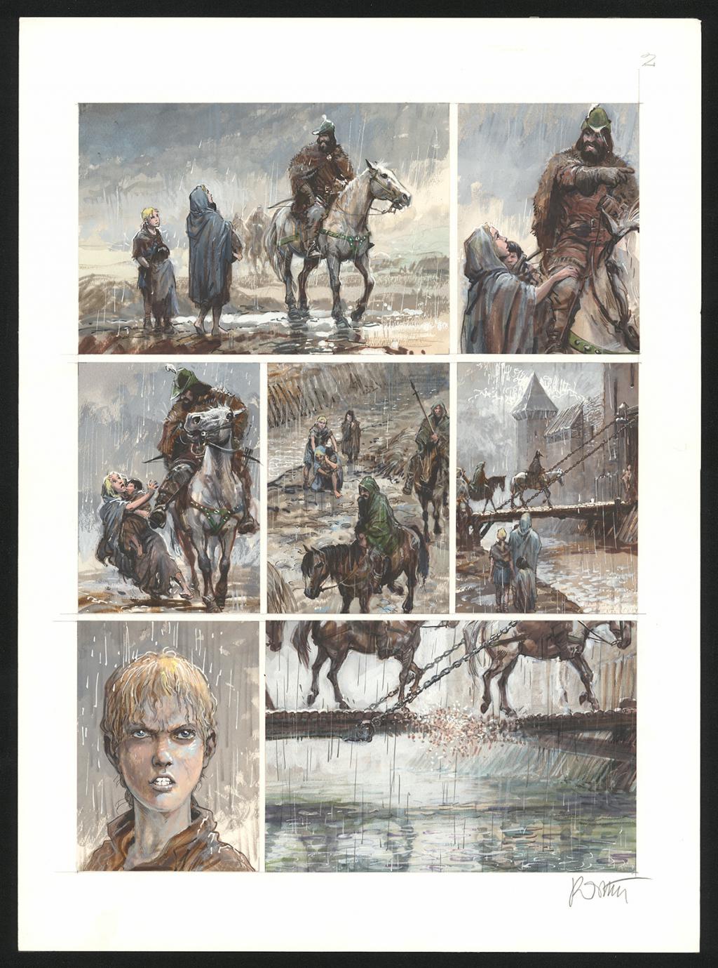 Planche originale n°2 - Grzegorz Rosinski - Technique mixte - 6024