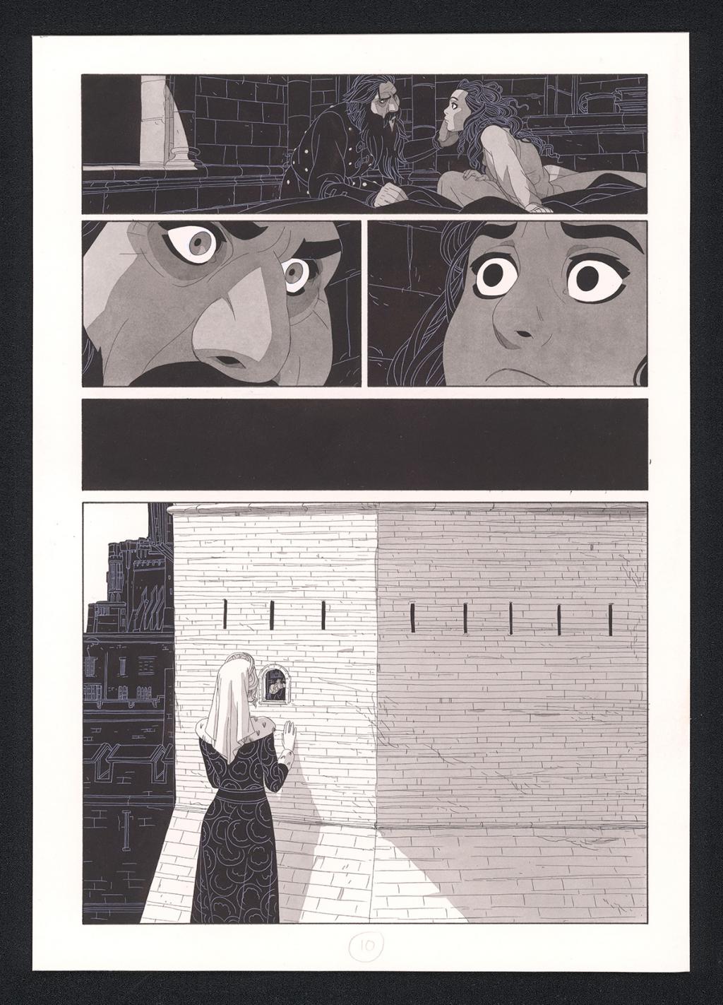 Planche originale - Bertrand Gatignol - Encres noires et aquarelle sur papier - 6140