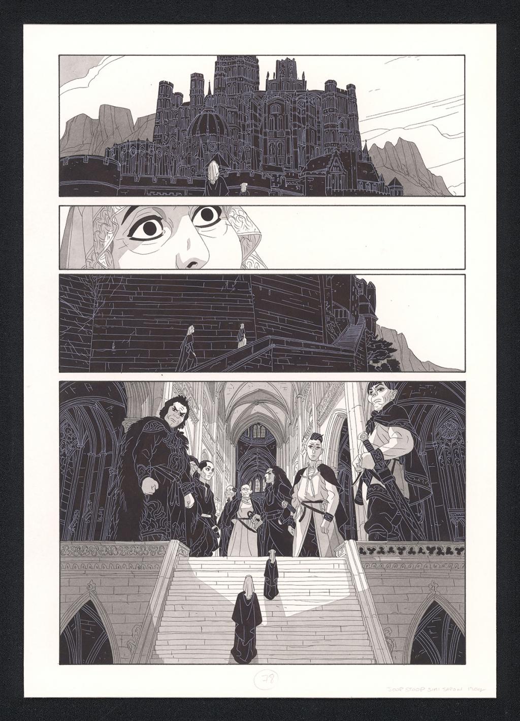 Planche originale - Bertrand Gatignol - Encres noires et aquarelle sur papier - 6558