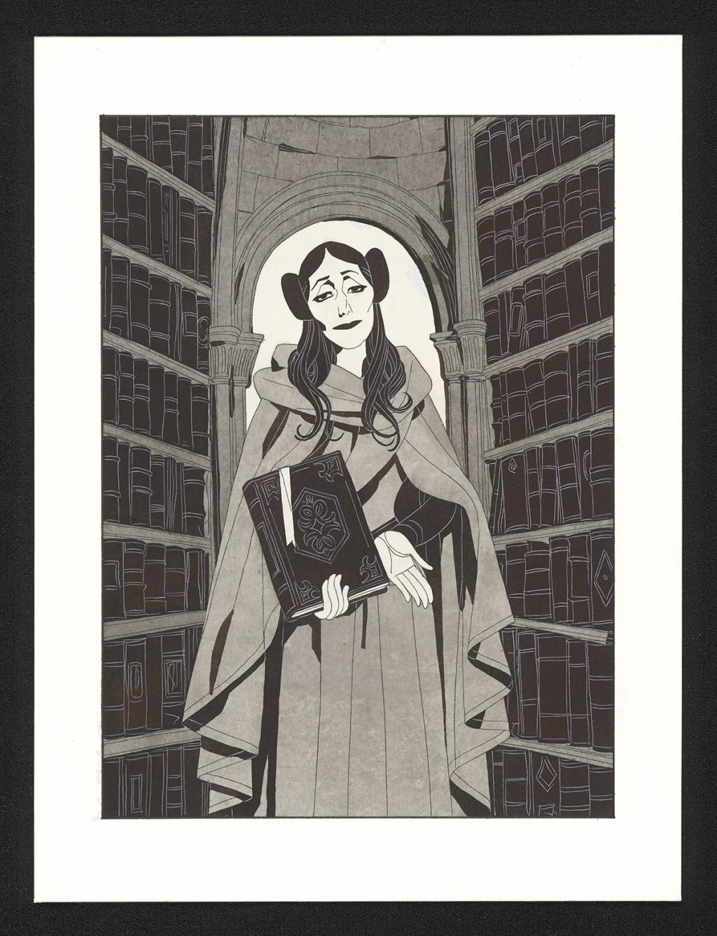 Illustration originale - Bertrand Gatignol - Encres noires et aquarelle sur papier - 5412