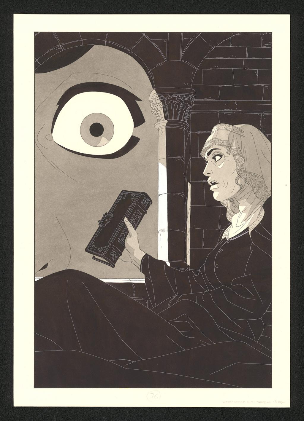 Planche originale - Bertrand Gatignol - Encres noires et aquarelle sur papier - 6171