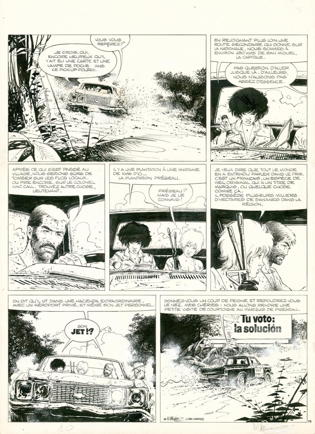 Planche originale n°15 - William Vance - Encre de Chine - 6129