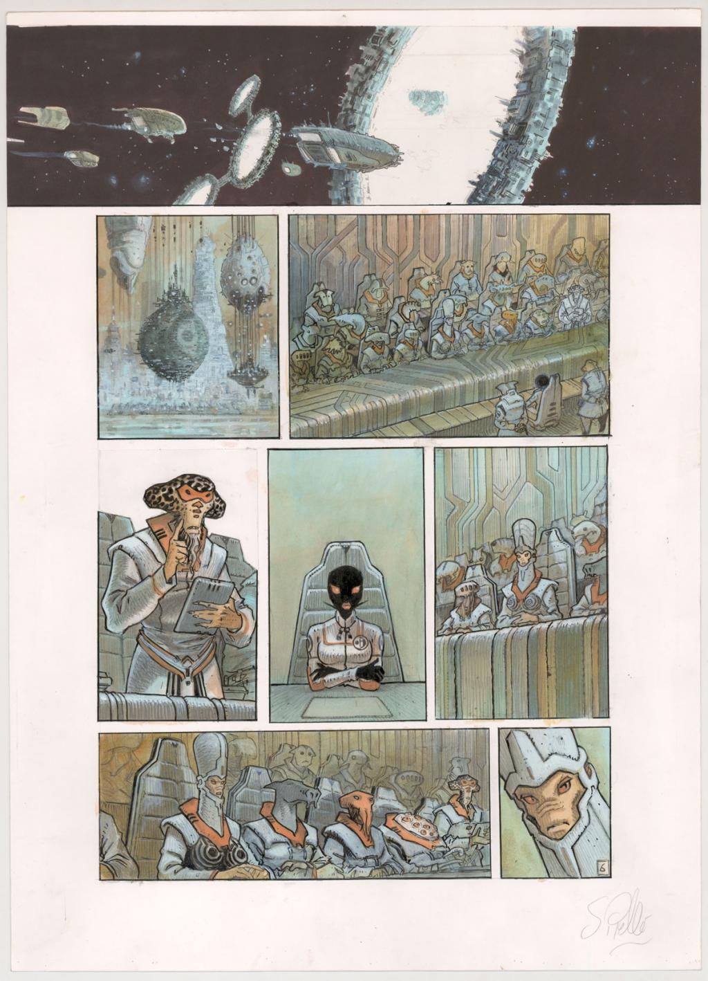 planche originale 6 - Serge Pellé - Encre acrylique, encre de Chine et crayon sur papi - 6247