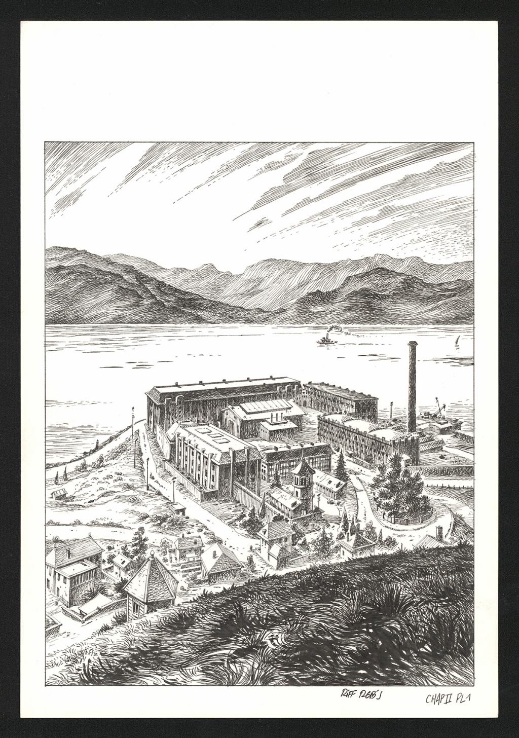 Planche originale n°1 du chapitre II - Riff Reb's - Encre de Chine et crayon sur papier - 6387