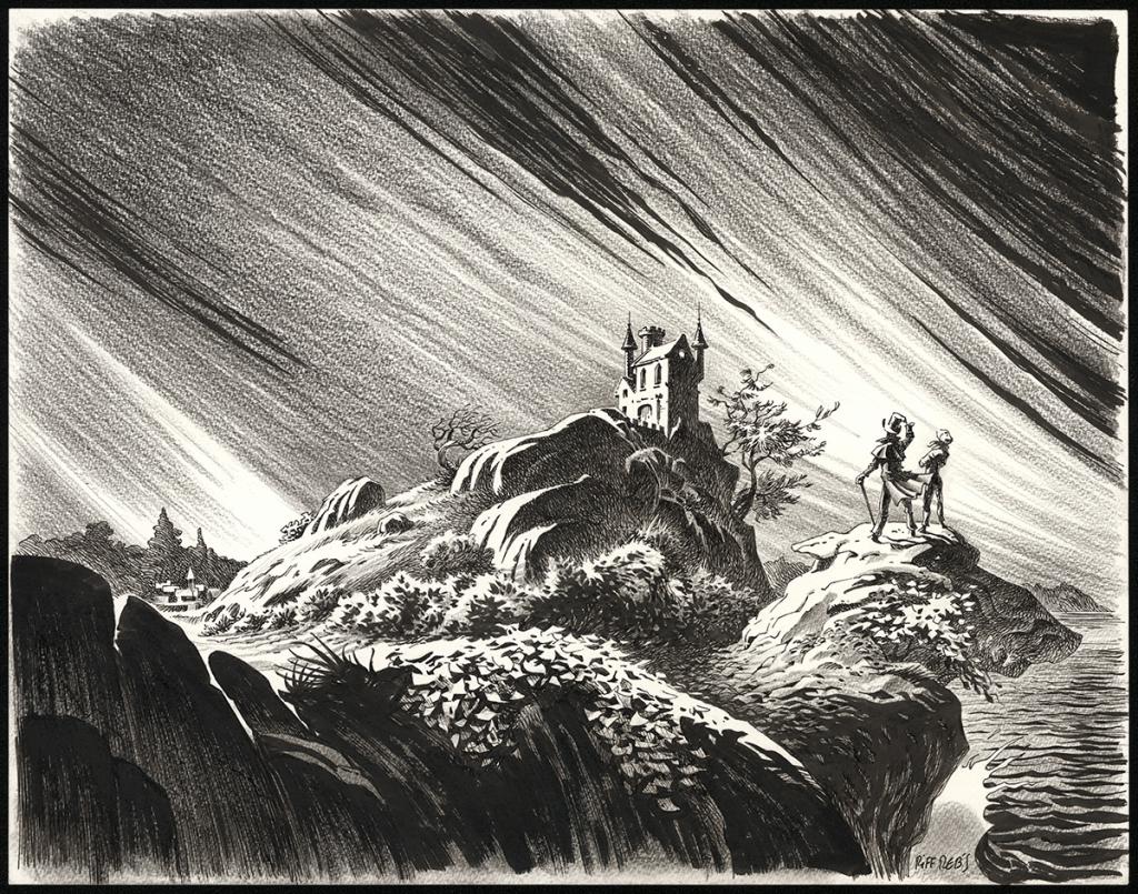 Couverture originale réalisée pour le tome 1 de la série Ceux qui ne peuvent pas mourir - Riff Reb's - Encre de Chine et crayon sur papier - 6531