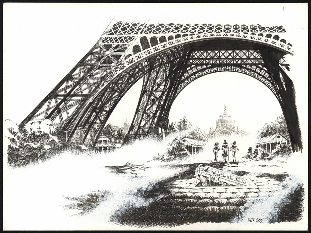 Couverture originale réalisée pour le tome 2 de la série Ceux qui ne peuvent pas mourir - Riff Reb's - Encre de Chine et crayon sur papier - 6428