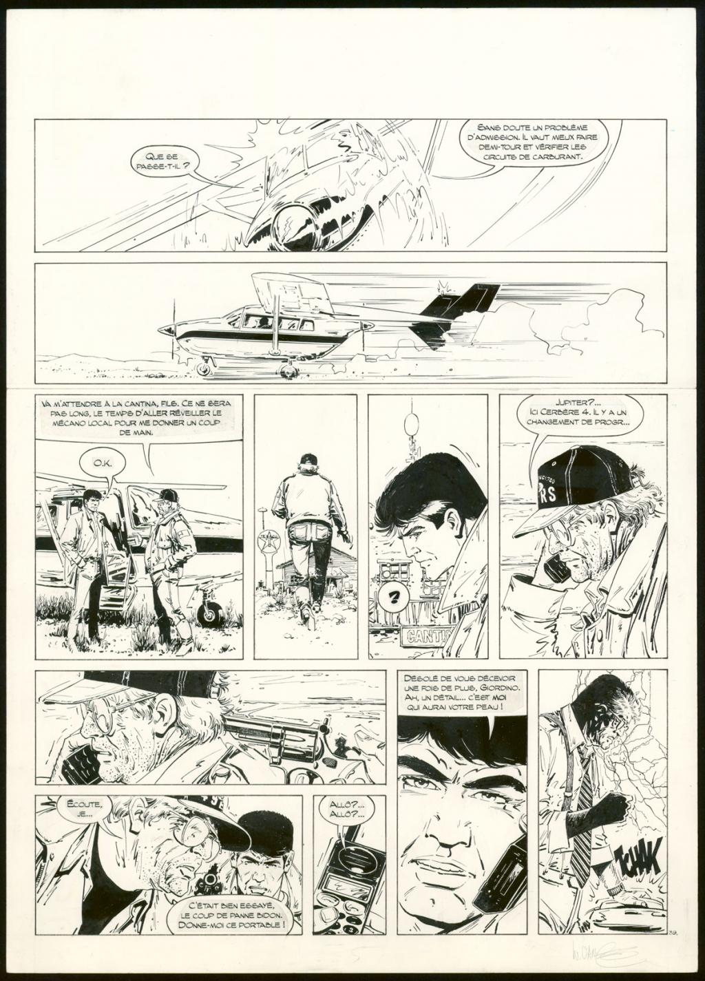 Planche originale n°39 - William Vance - Encre de Chine sur papier - 6450