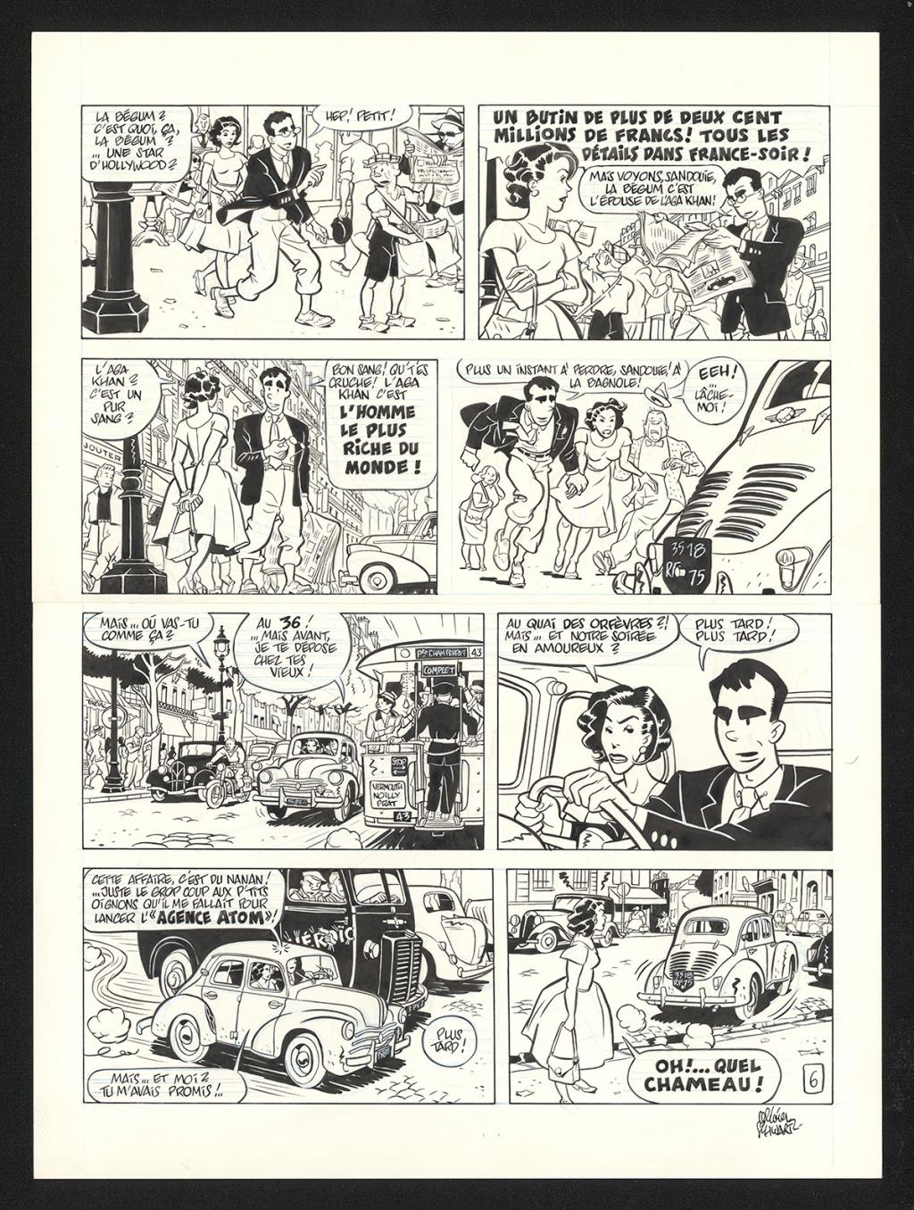 Planche originale n°6 - Olivier Schwartz - Encre de Chine sur papier - 6196