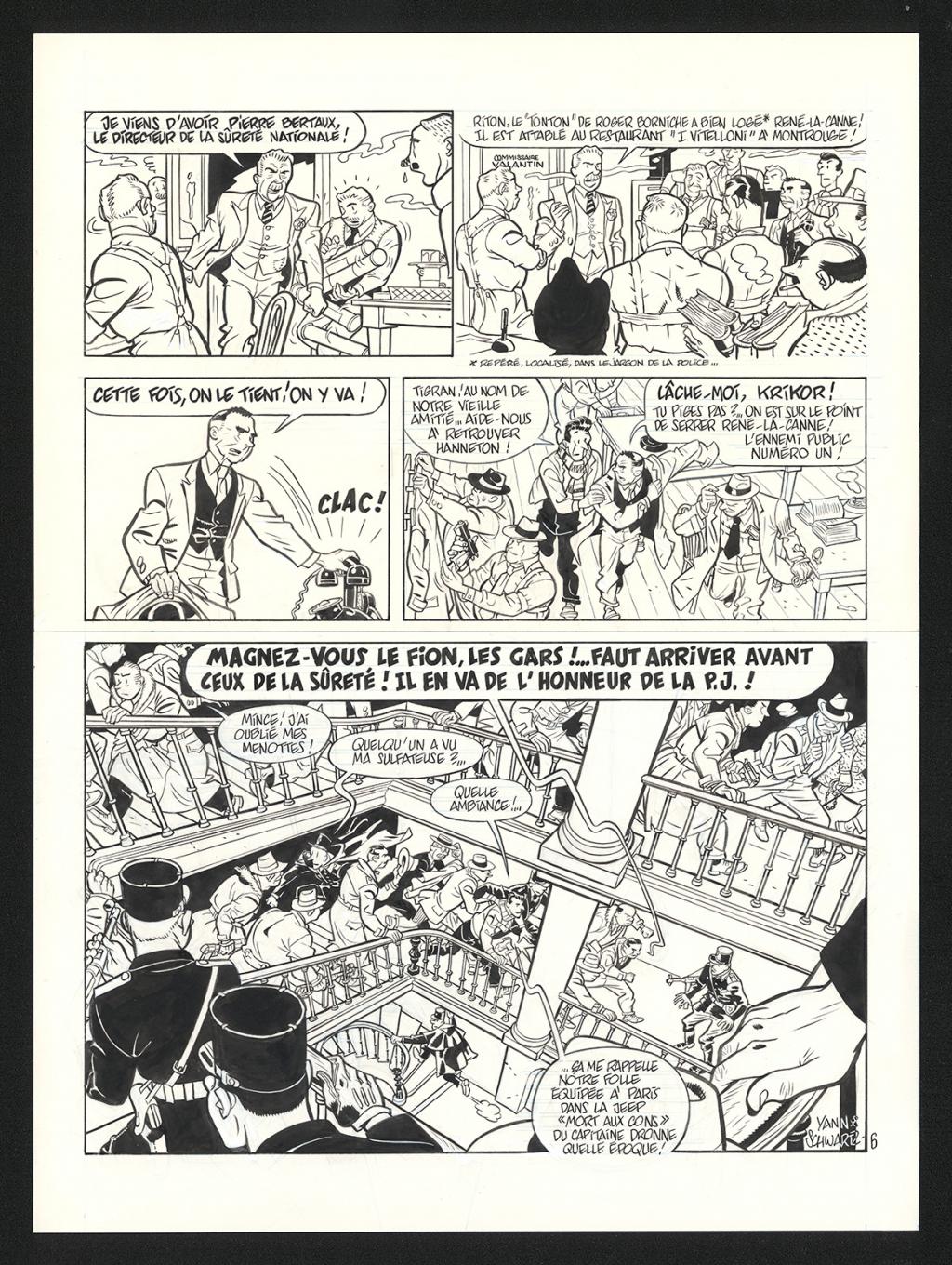 Planche originale n°6 - Olivier Schwartz - Encre de Chine sur papier - 6561