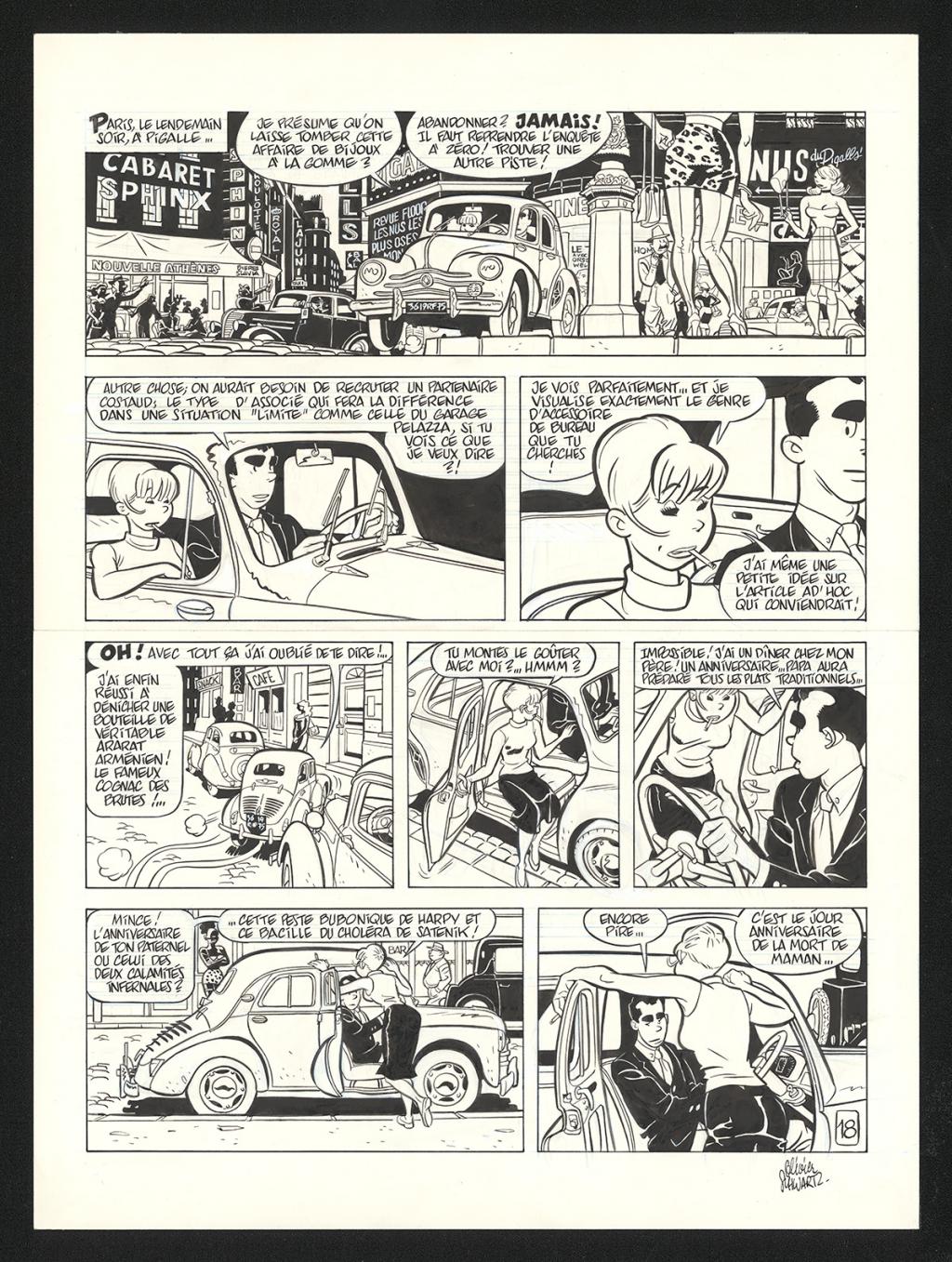 Planche originale n°18 - Olivier Schwartz - Encre de Chine sur papier - 6198