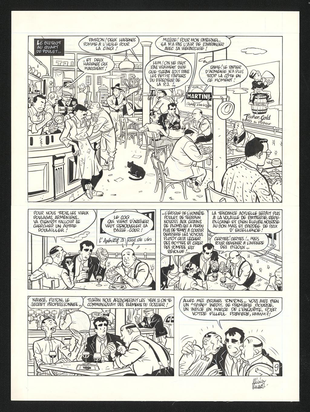 Planche originale n°9 - Olivier Schwartz - Encre de Chine sur papier - 6563