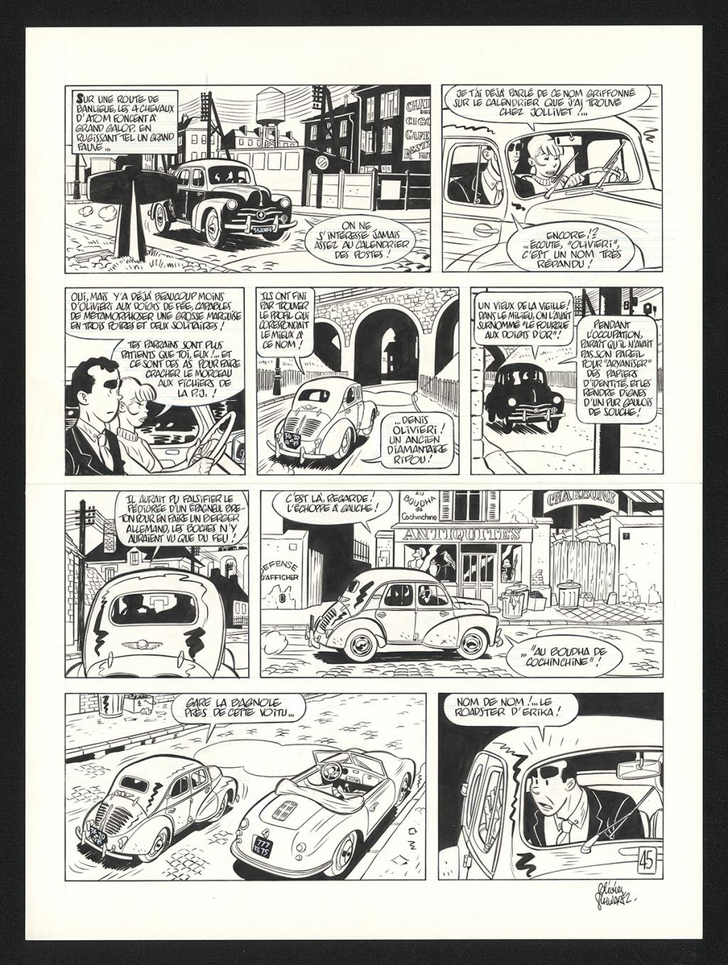 Planche originale n°45 - Olivier Schwartz - Encre de Chine sur papier - 6565