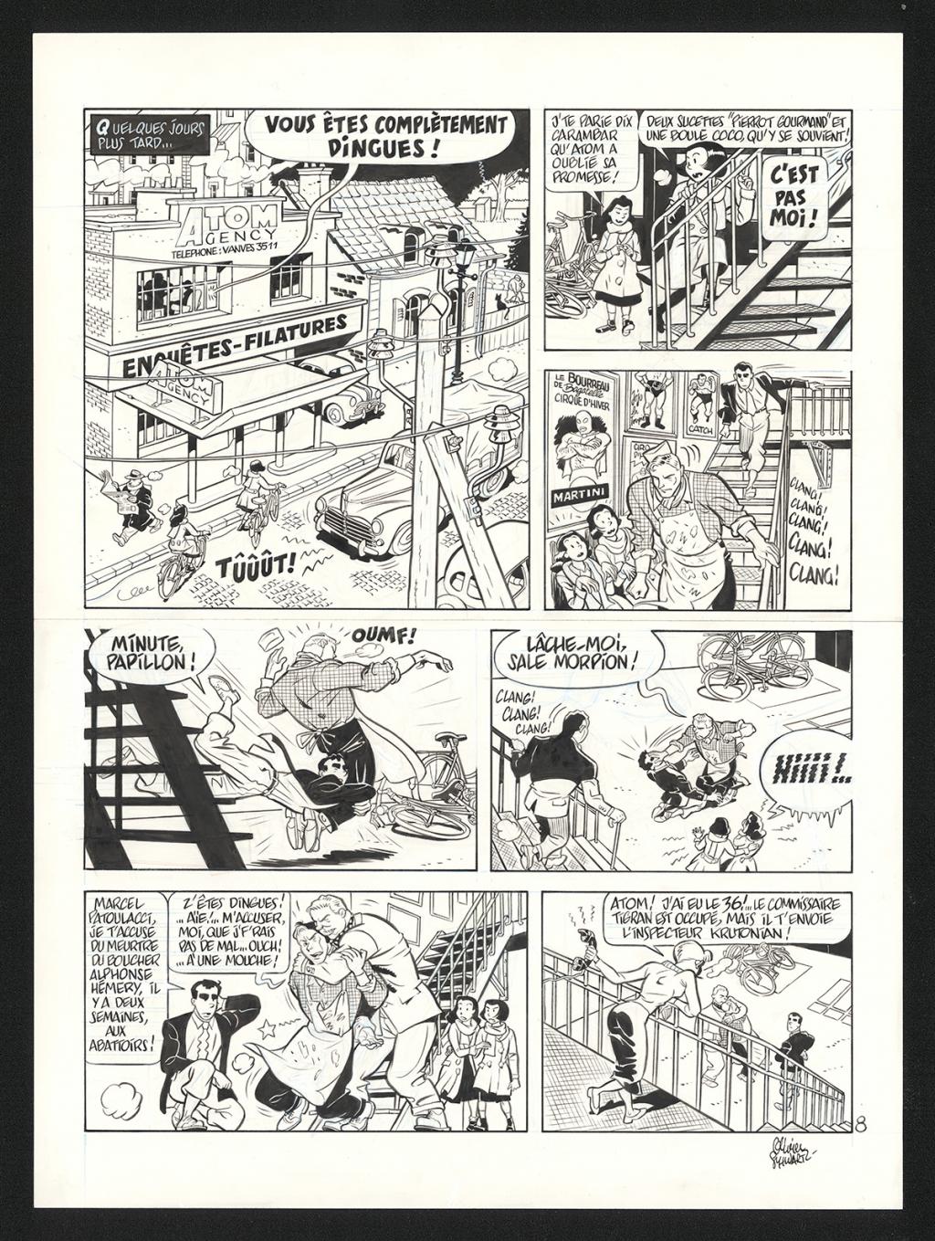 Planche originale n°8 - Olivier Schwartz - Encre de Chine sur papier - 6202