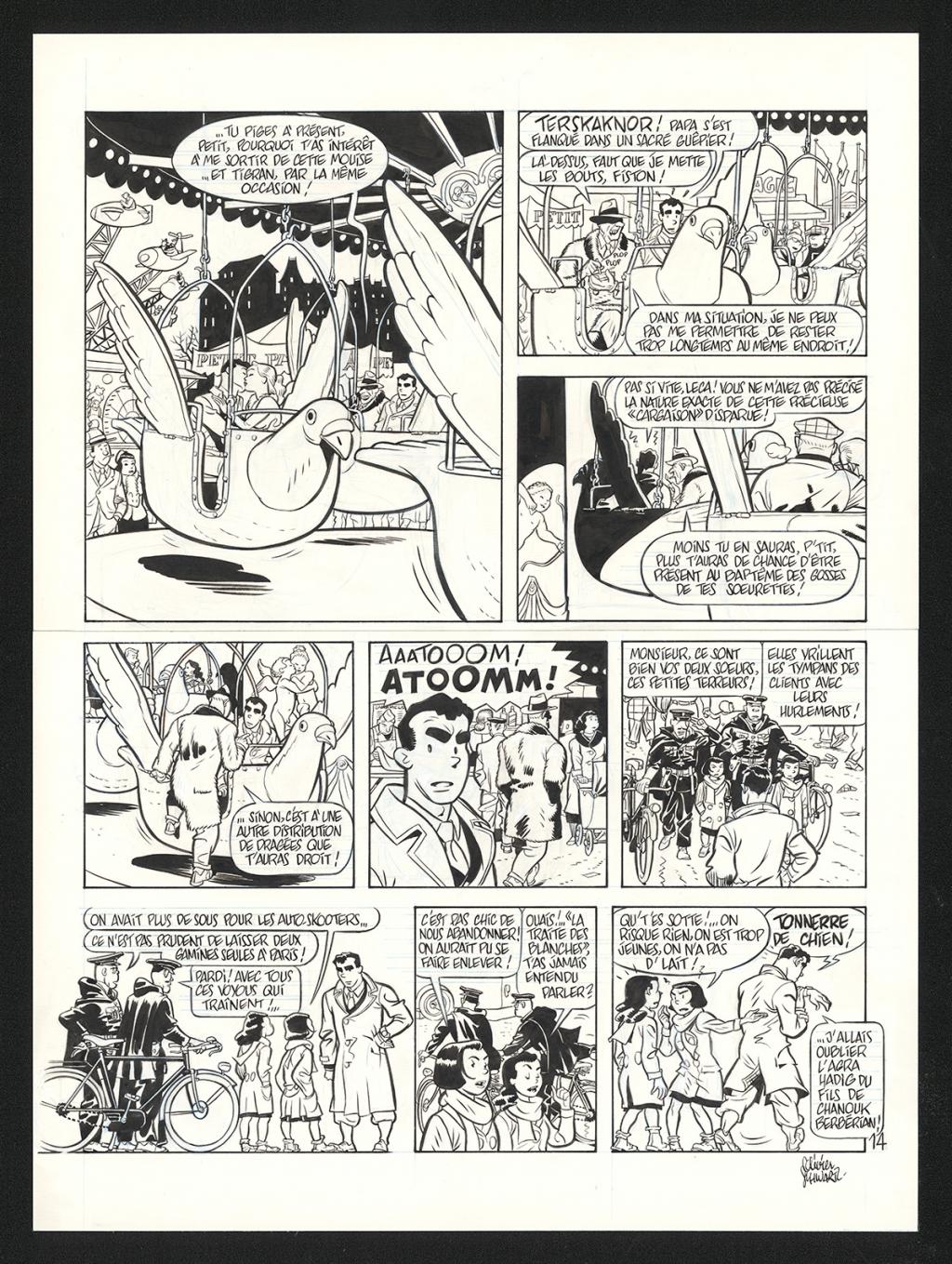 Planche originale n°14 - Olivier Schwartz - Encre de Chine sur papier - 6567