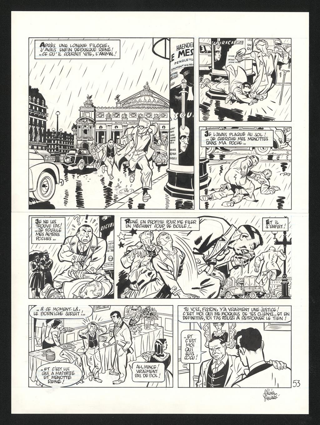 Planche originale n°53 - Olivier Schwartz - Encre de Chine sur papier - 6432