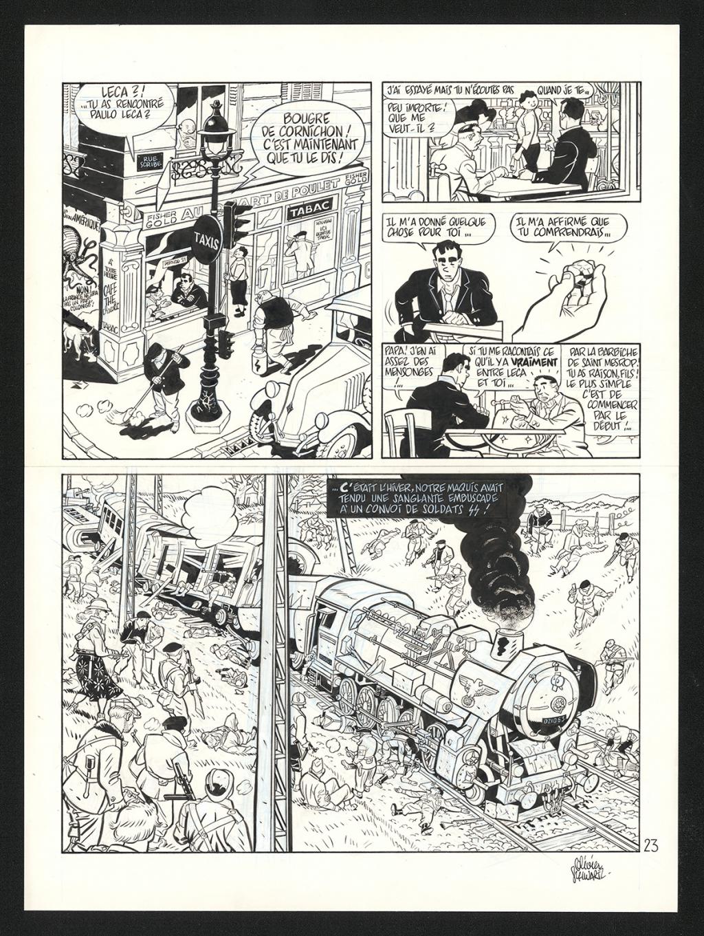 Planche originale n°23 - Olivier Schwartz - Encre de Chine sur papier - 6570