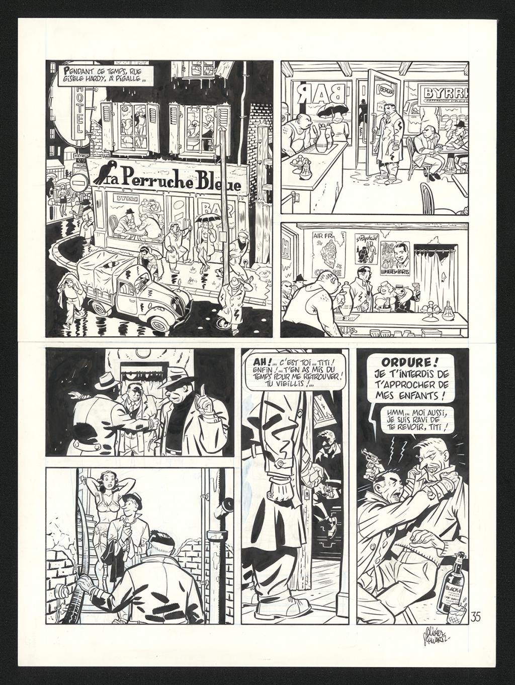 Planche originale n°35 - Olivier Schwartz - Encre de Chine sur papier - 6208