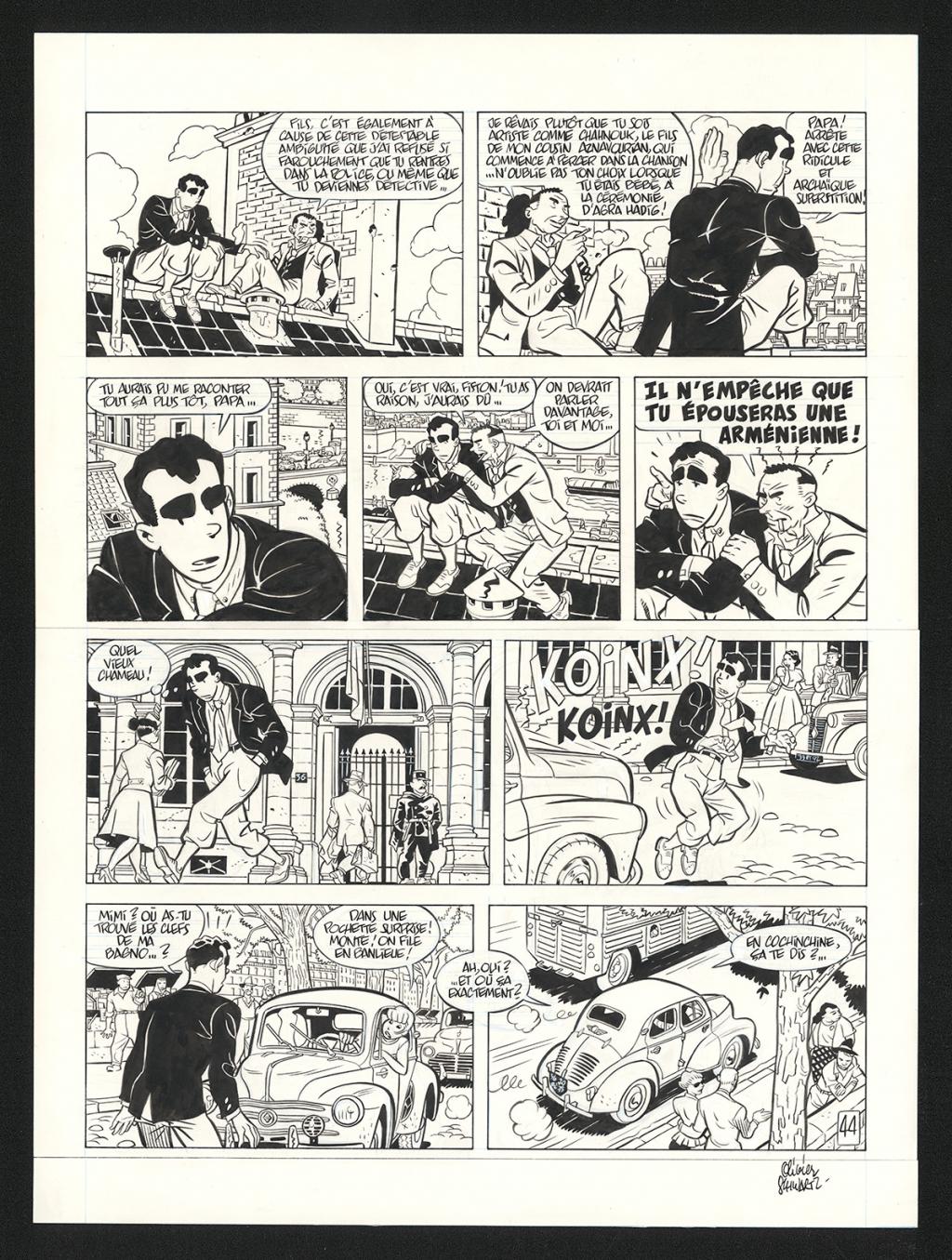 Planche originale n°44 - Olivier Schwartz - Encre de Chine sur papier - 6209