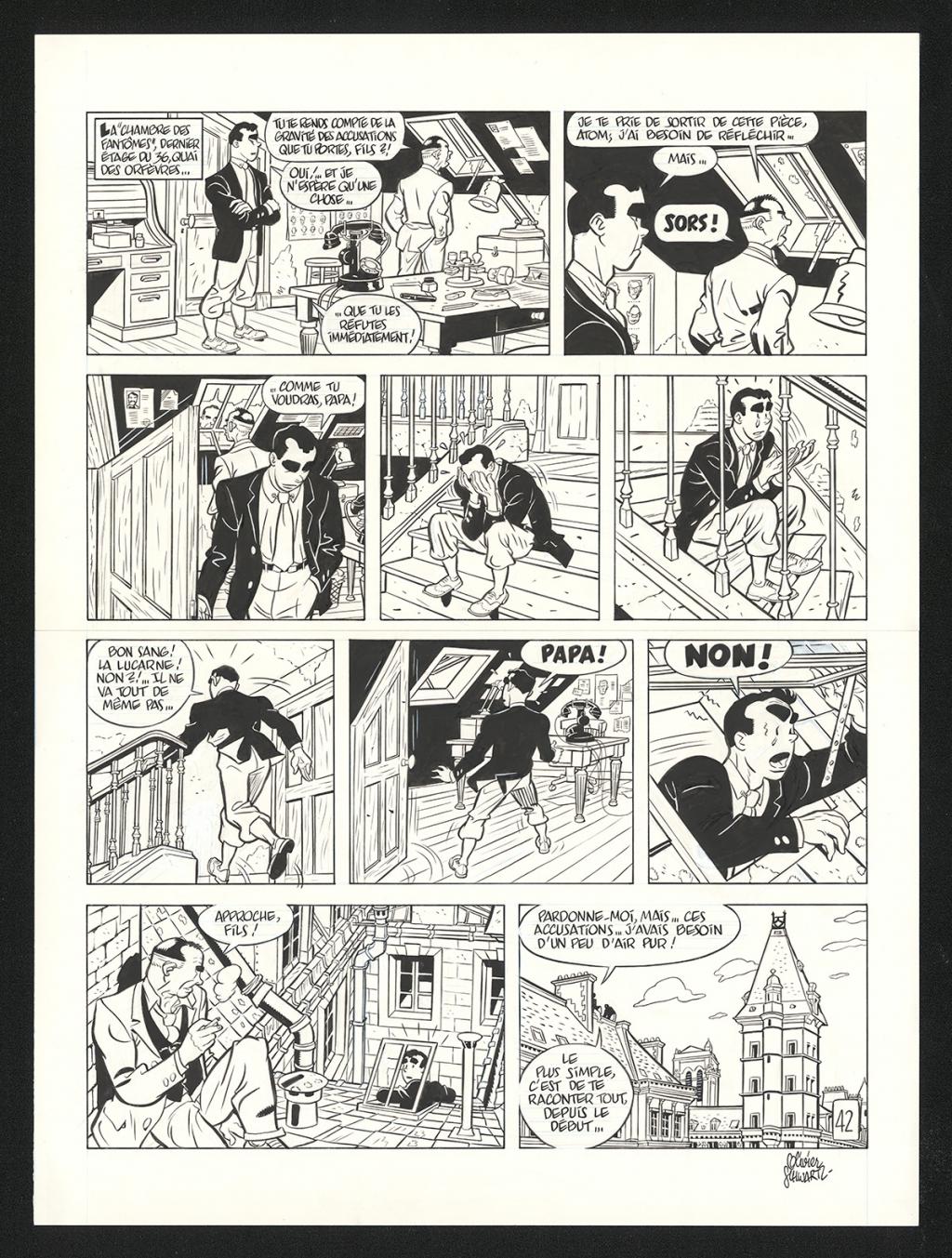 Planche originale n°42 - Olivier Schwartz - Encre de Chine sur papier - 6210