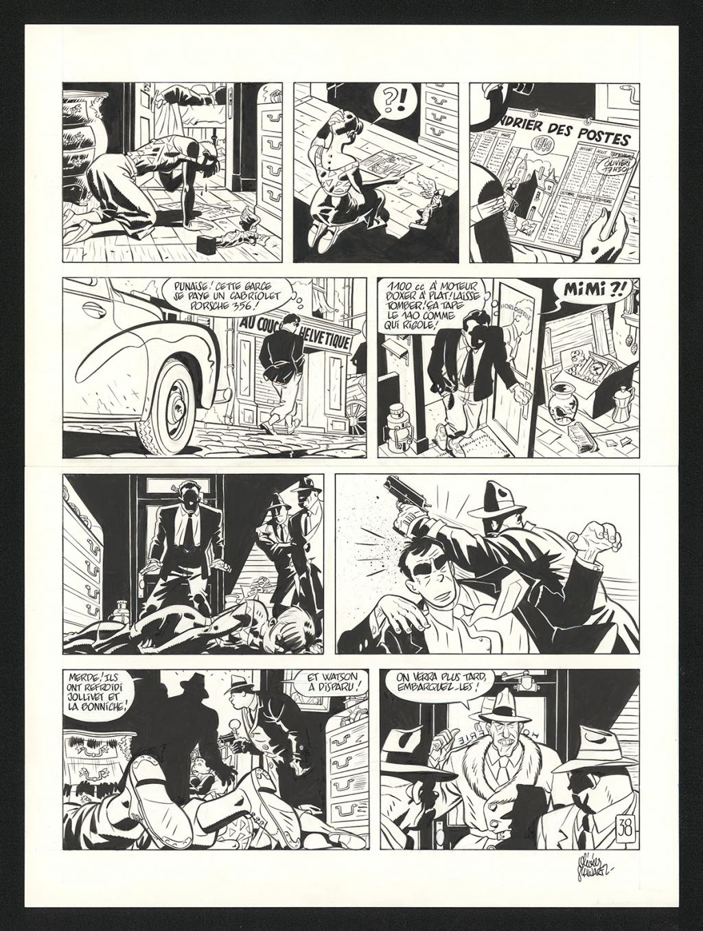 Planche originale n°38 - Olivier Schwartz - Encre de Chine sur papier - 6211