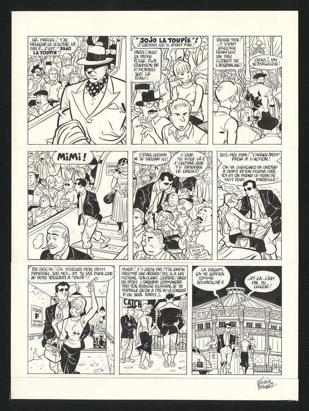 Planche originale n°14 - Olivier Schwartz - Encre de Chine sur papier - 6213