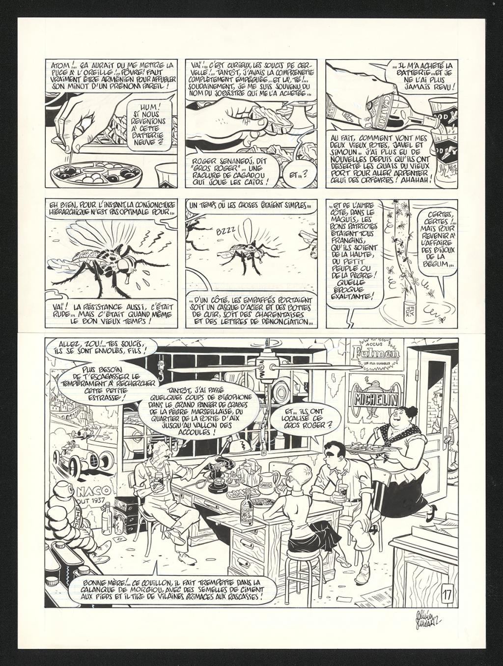 Planche originale n°17 - Olivier Schwartz - Encre de Chine sur papier - 6214