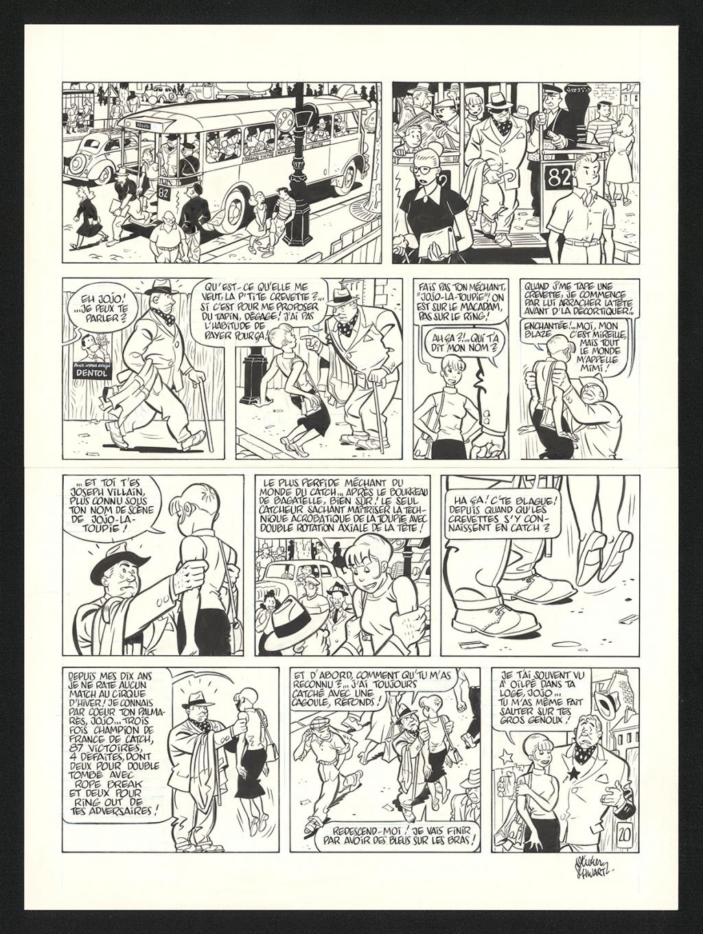 Planche originale n°20 - Olivier Schwartz - Encre de Chine sur papier - 6215