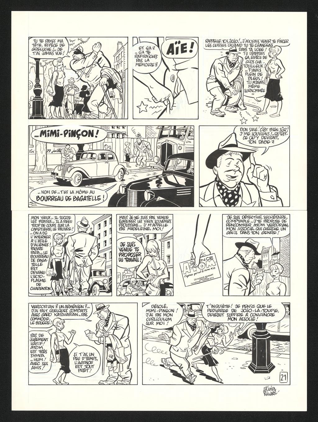 Planche originale n°21 - Olivier Schwartz - Encre de Chine sur papier - 6216