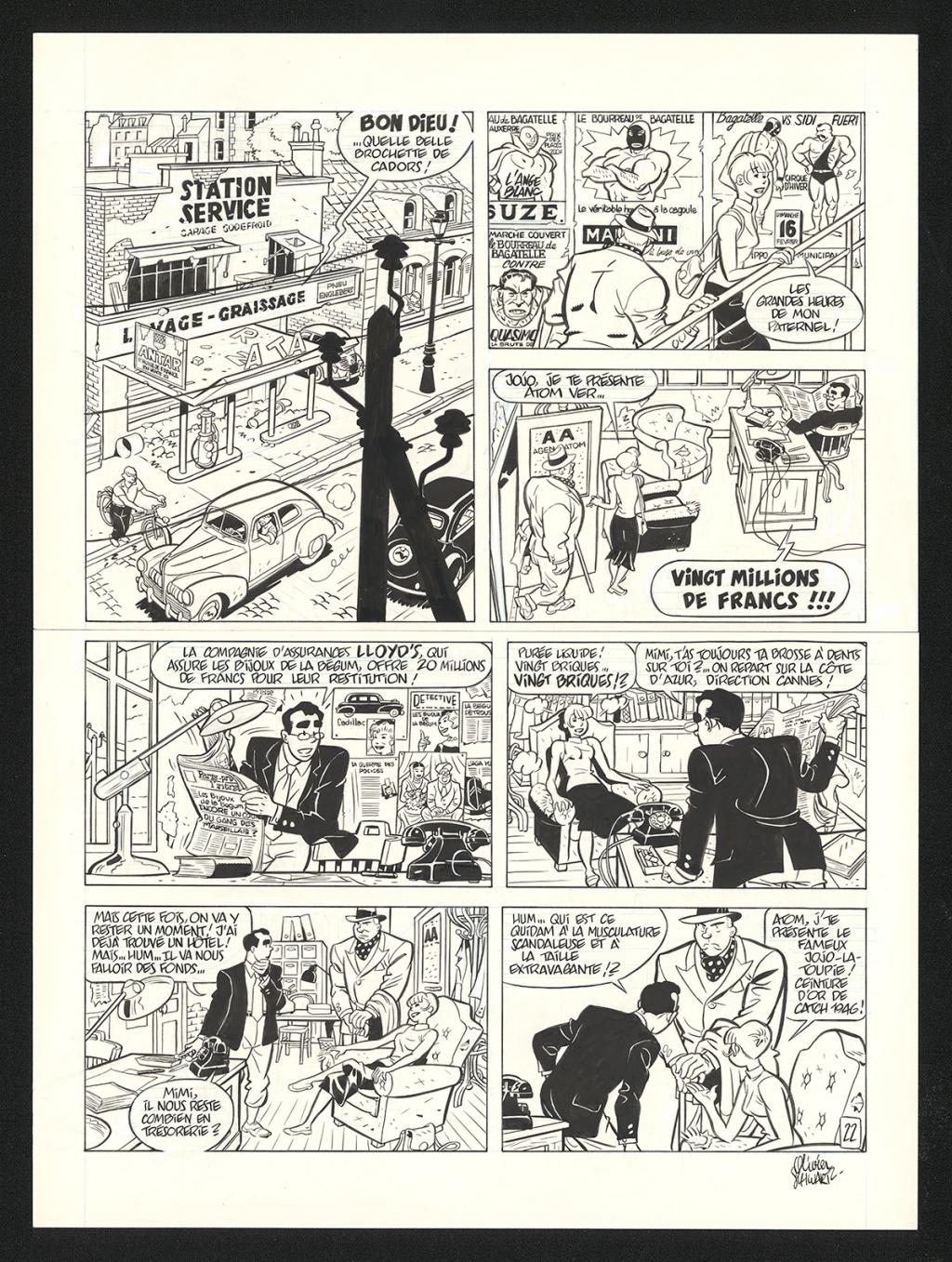 Planche originale n°22 - Olivier Schwartz - Encre de Chine sur papier - 6217