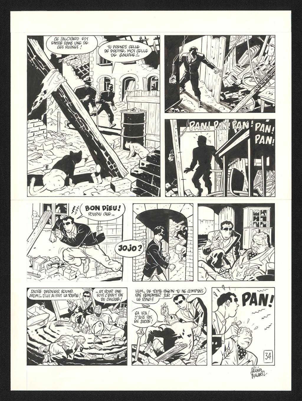 Planche originale n°34 - Olivier Schwartz - Encre de Chine sur papier - 6572