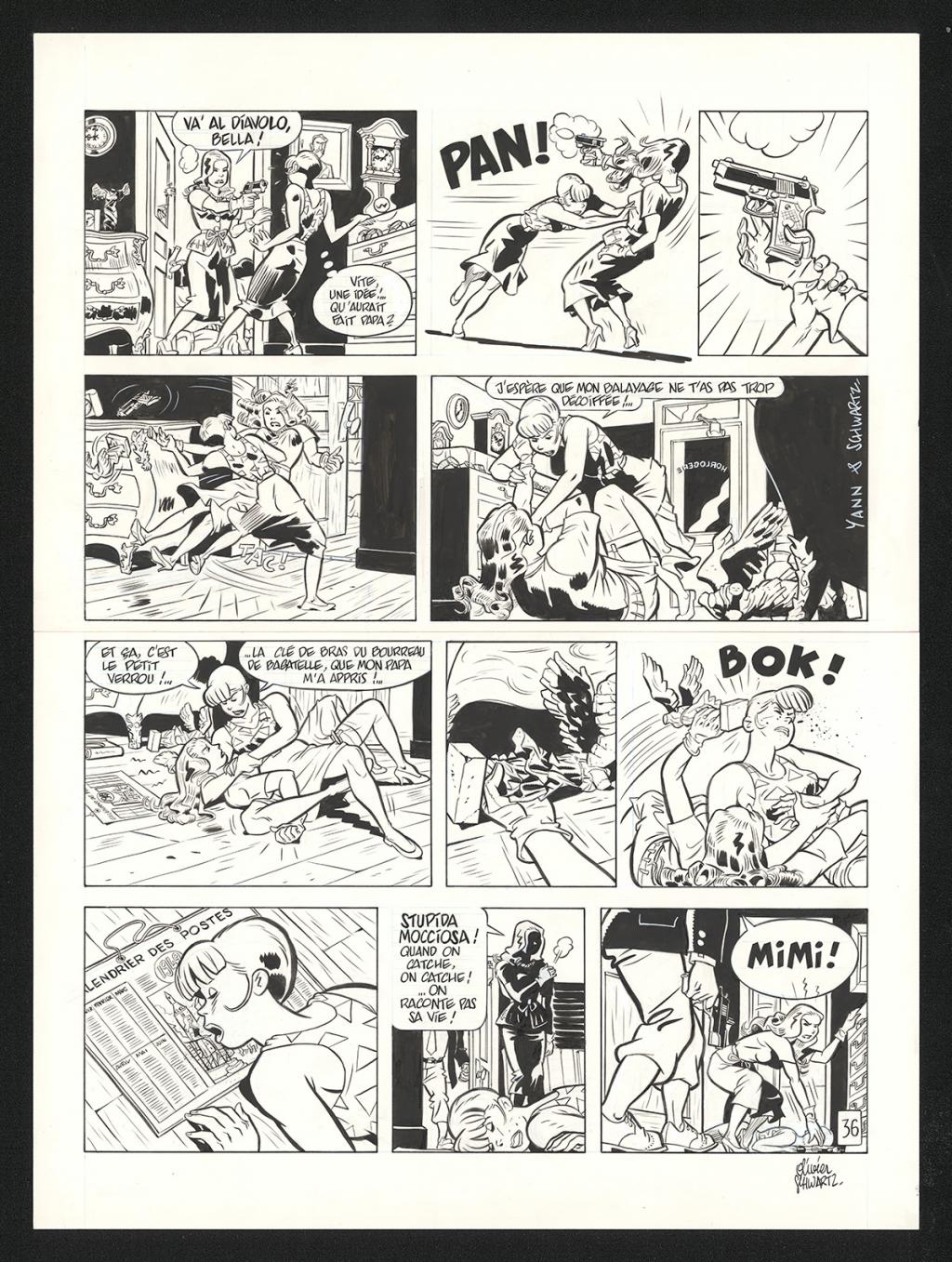 Planche originale n°36 - Olivier Schwartz - Encre de Chine sur papier - 6575