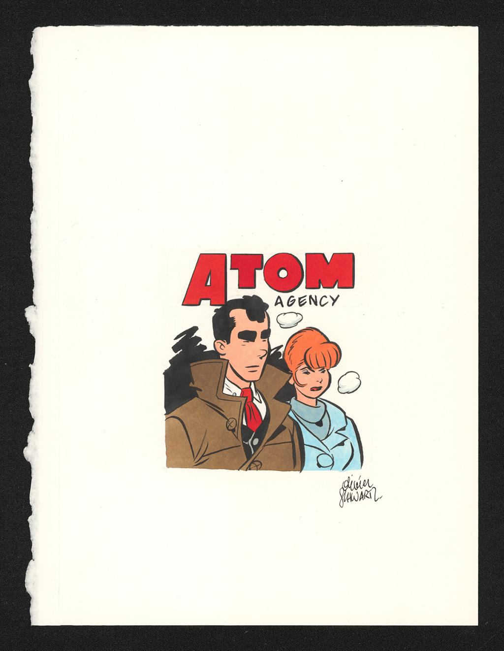 Illustration originale publiée dans le Journal de Spirou en 2020 - Olivier Schwartz - Gouache sur papier - 6581