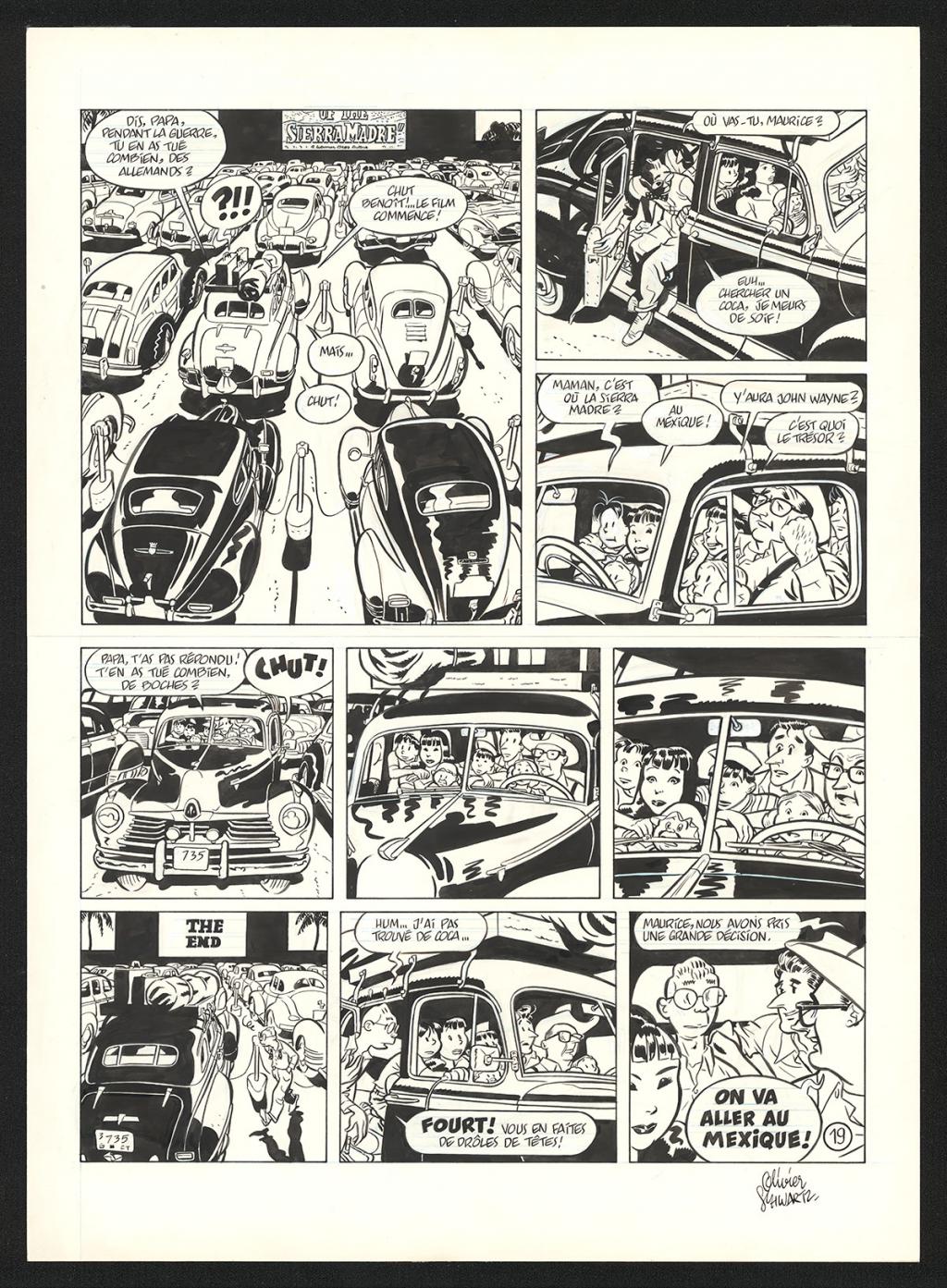 Planche originale n°19 - Olivier Schwartz - Encre de Chine sur papier - 6585