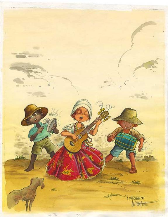 dessin nb+croquis+mise coul musiciens - Laurent Vicomte - 226